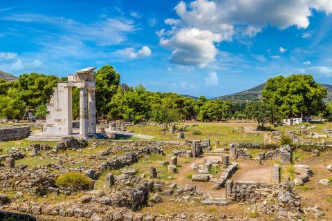 The Ancient site of Epidaurus, Peloponnese.