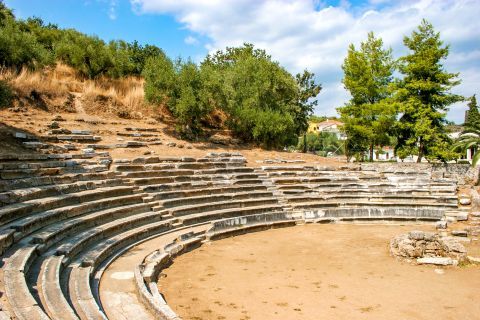 The Ancient Theater in Gythio, Peloponnese.