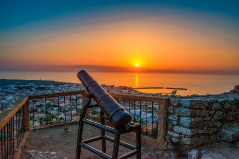 Beautiful sunset. Kyparisia, Peloponnese.