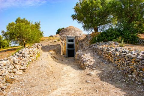 Peristeria Archaeological Site. Kyparissia, Peloponnese.