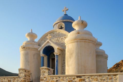 The church of Agios Spuridon, Anafi, Cyclades.