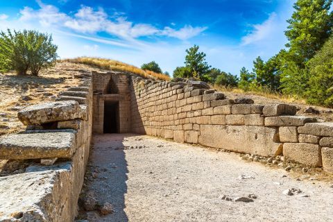 The treasury of Atreus. Mycenae, Peloponnese.