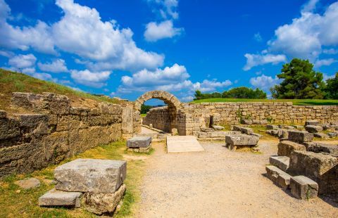 The Ancient site of Olympia, Peloponnese.