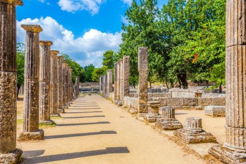 The Ancient site of Olympia, Peloponnese.