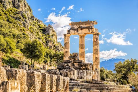 The Temple of Athena, Delphi.