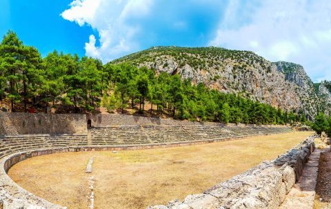 The Ancient Stadium in Delphi.