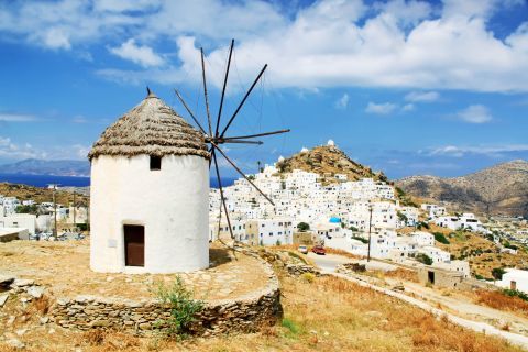 Traditional windmills. Ios, Cyclades.