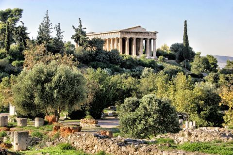 The Temple of Hephaestus. Ancient AGora, Athens.