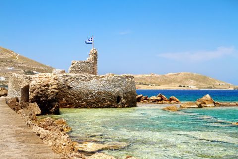 Remains of the Venetian Castle of Paros, Cyclades.