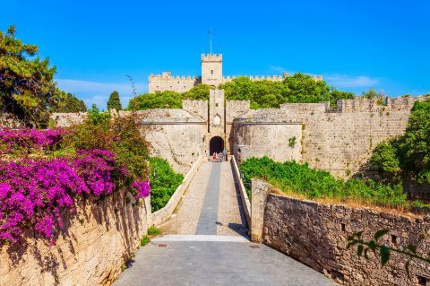 The Old Town of Rhodes, Dodecanese.