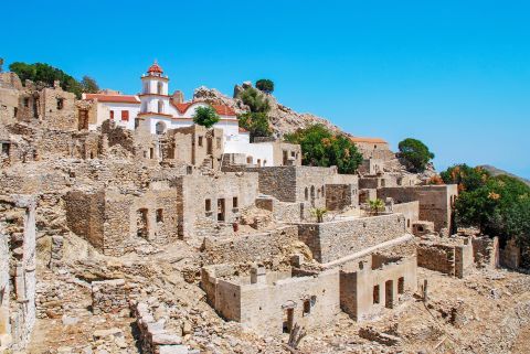 Mikro Chorio. Tilos, Dodecanese.