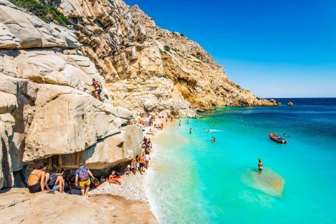 Seychelles beach. Ikaria, Eastern Aegean.