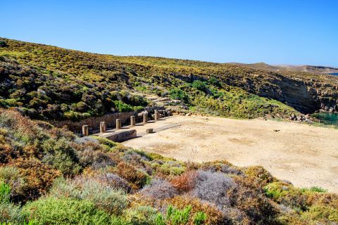 The Ancient site of Kavirio. Lemnos, Eastern Aegean.