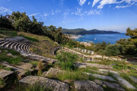 Ancient Theater. Thassos, Eastern Aegean.