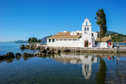 Pontikonisi islet. Corfu, Ionian.