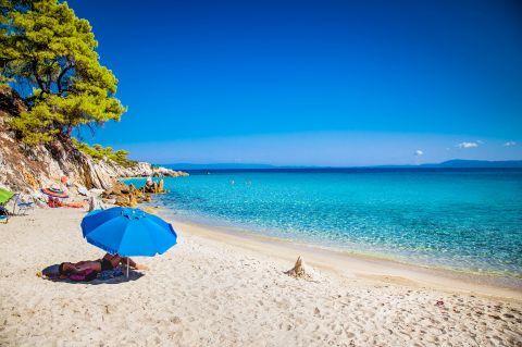 Mega Portokali beach. Halkidiki, Macedonea.