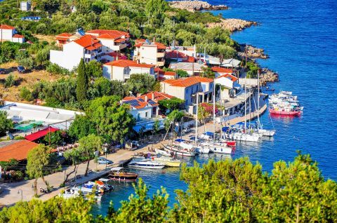 Steni Vala harbor, Alonissos.