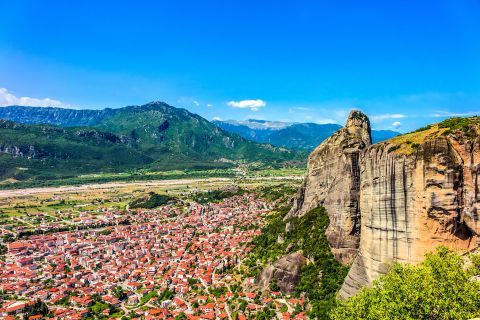 View of Kalambaka, Meteora.