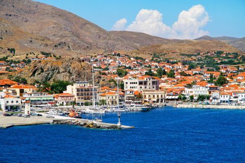 The harbor of Chora, Lemnos.