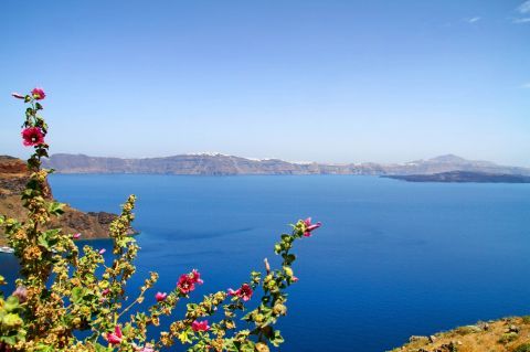 Amazing sea view. Thirasia, Santorini.