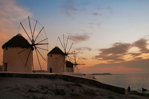 Traditional windmills, Mykonos.