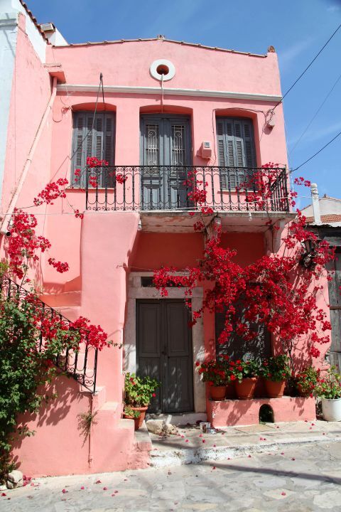 The pink house of Halki