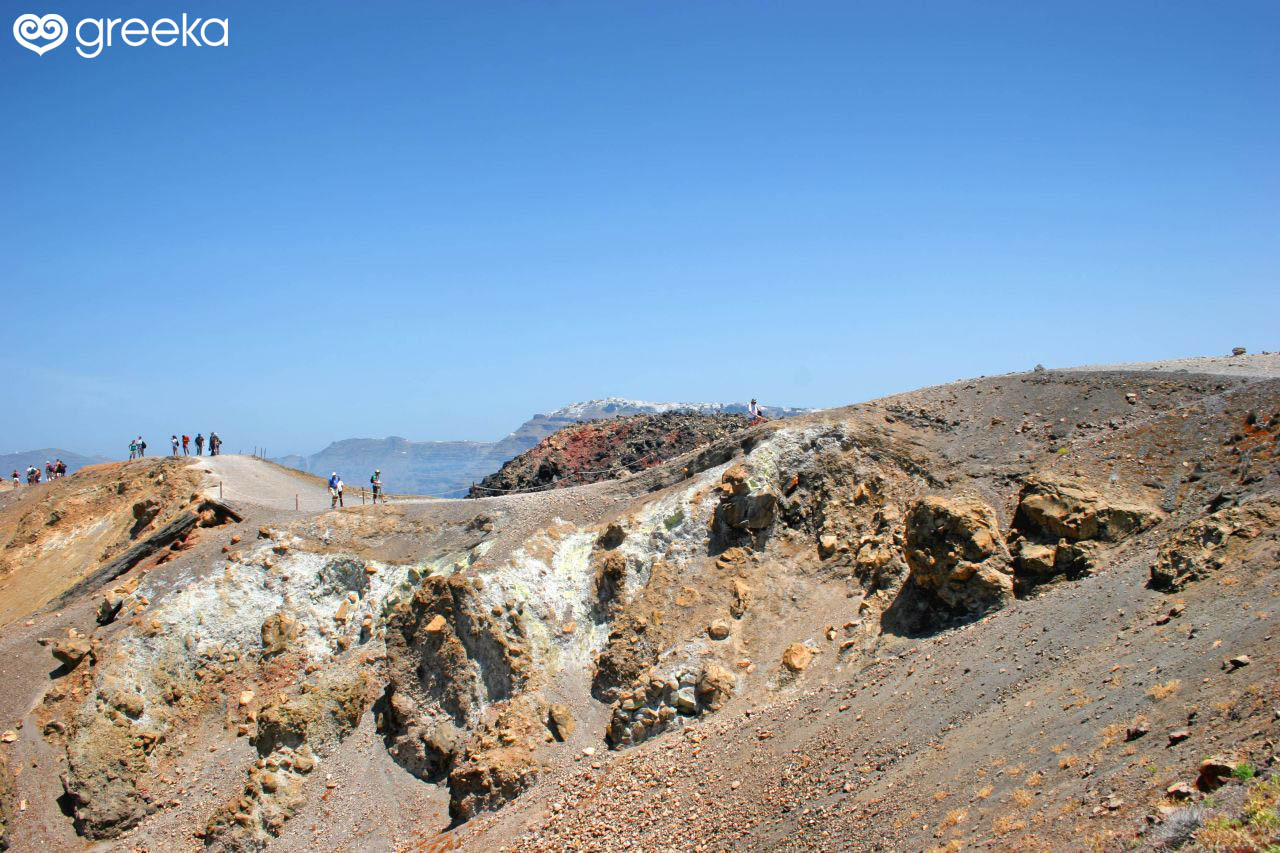 Tour to the Volcano of Santorini