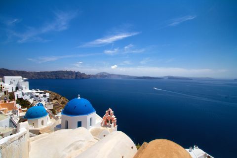 Scenic view from Oia