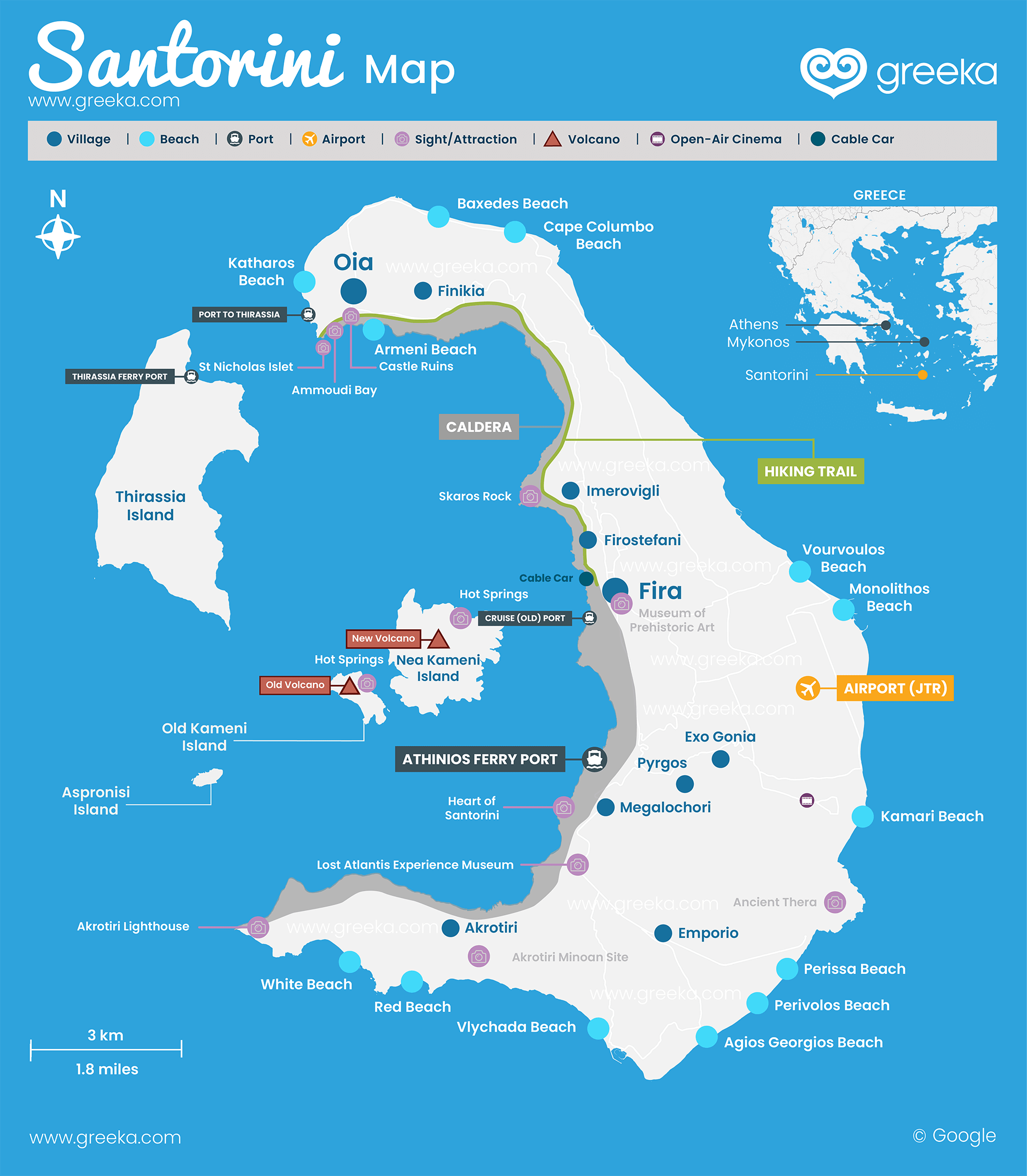 Santorini Map 1920 
