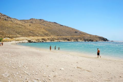 Ganema beach is a quiet spot for moments of tranquility