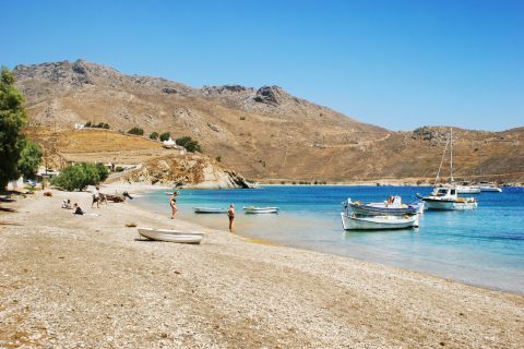 Koutalas beach is a beautiful spot with mountainous surroundings and white sand