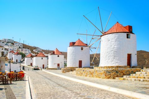 Windmills in Astypalea Town