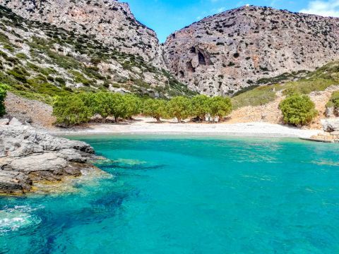 Saria island is spotted close to the northern part of Karpathos