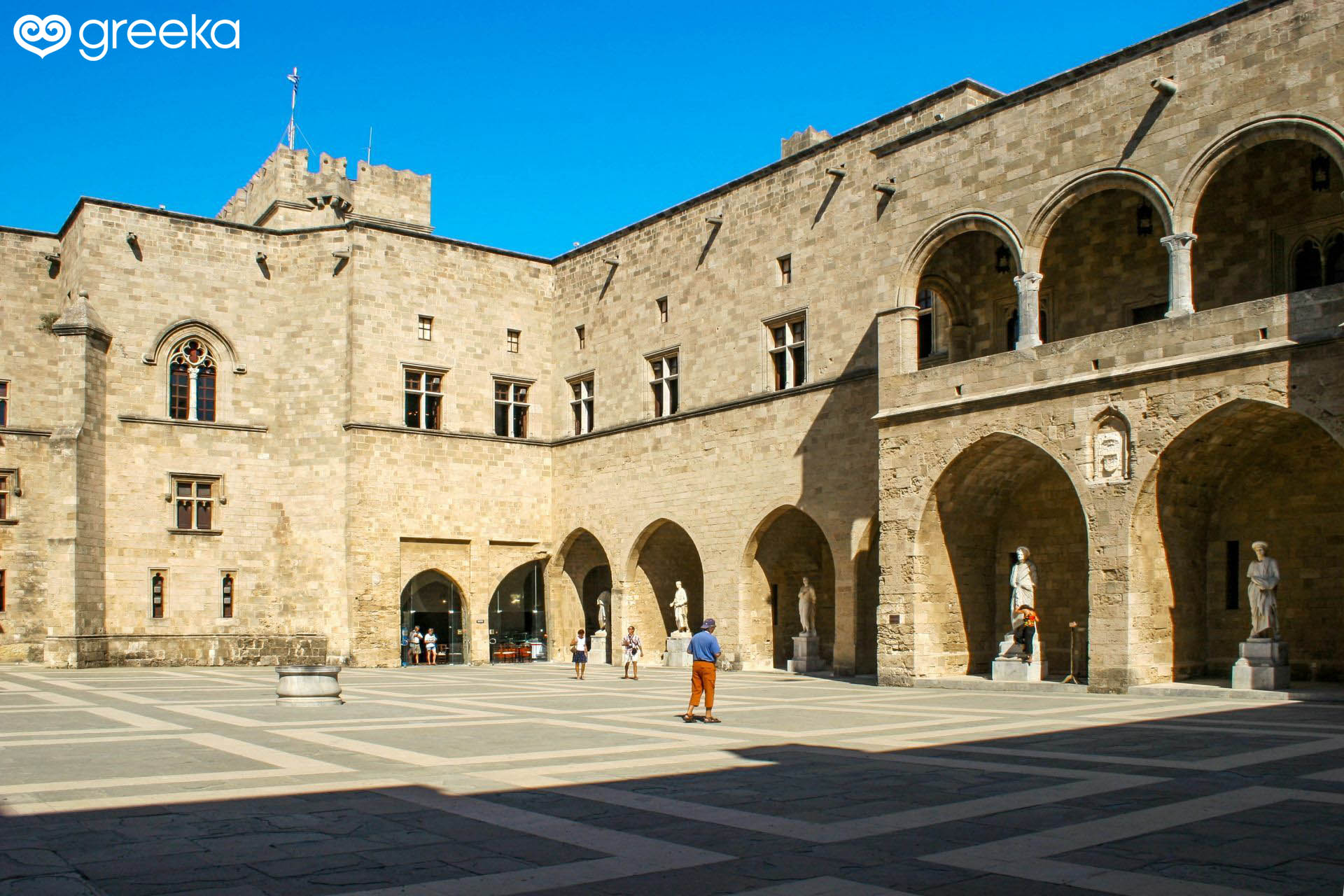 Fortress and Palace of the Grand Masters, UNESCO World Heritage Site, Rhodes  City, Rhodes, Dodecanese, Greek Islands, Greece, Europe - SuperStock