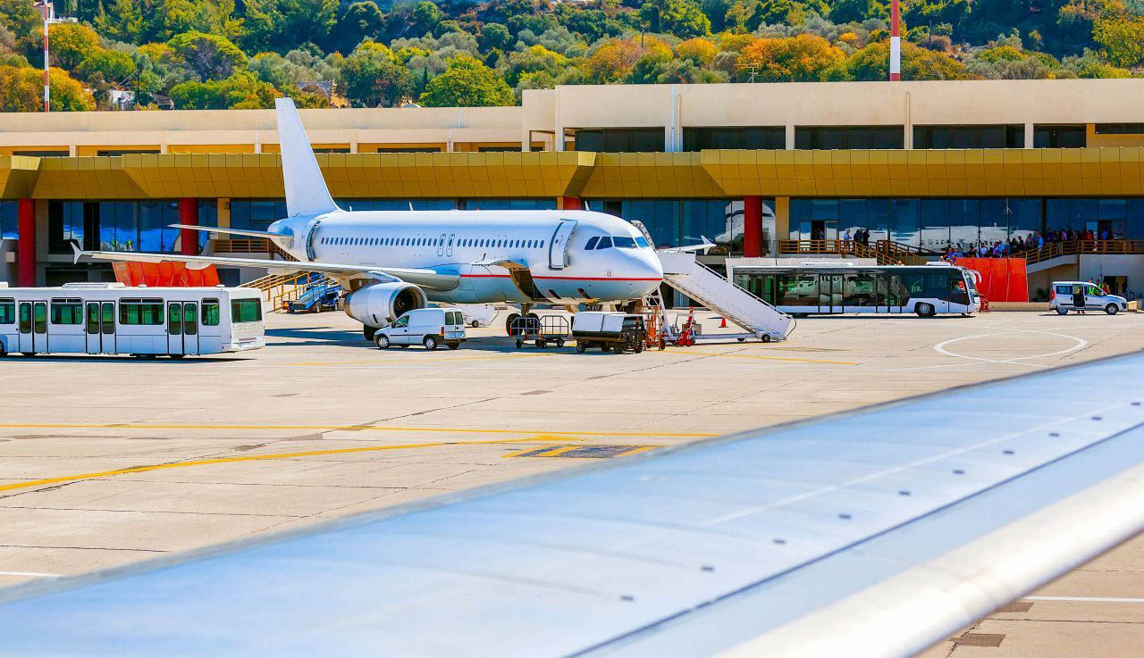 Airport of Rhodes island RHO Greeka