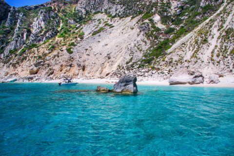 Azure waters. Chrysi Ammos beach, Othoni.