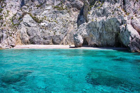 Chrysi ammos beach in Othoni island