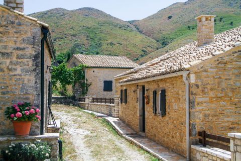 Palaia Peritheia village, Corfu.