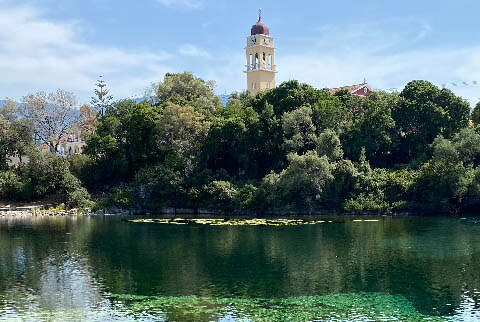 The beautiful lake of Karavomilos