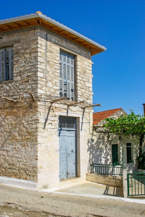 An old house, constructed with stone.