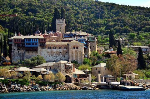 Monasteries on Mount Athos, Halkidiki.