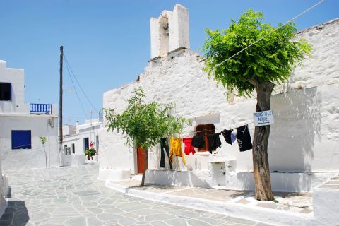 The village of Chora in Folegandros