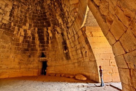 Inside an Ancient Royal Tomb, Mycenae.