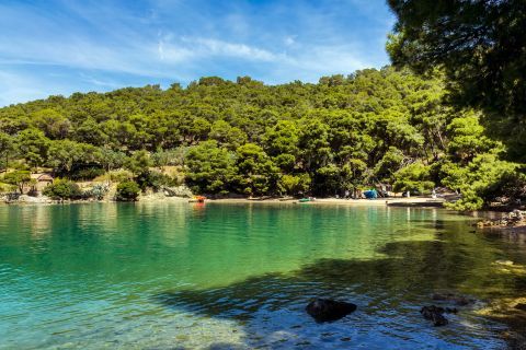 Love Bay beach, Poros