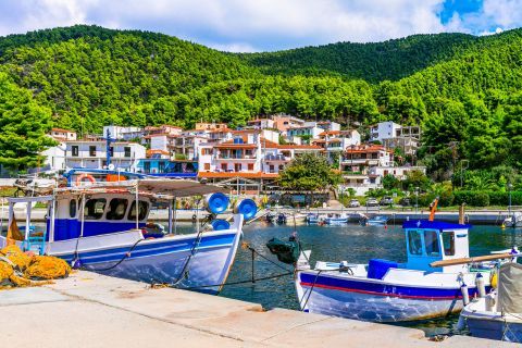 Neo Klima port. Skopelos, Sporades.