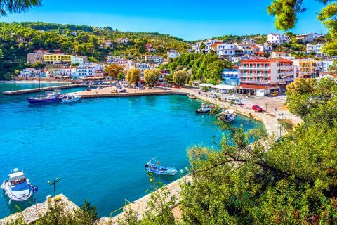 Petitiri port. Alonissos, Sporades.