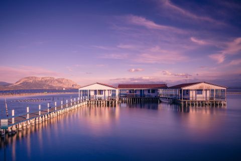 Magical sight. Tourlida, Sea Lake of Mesolongi.