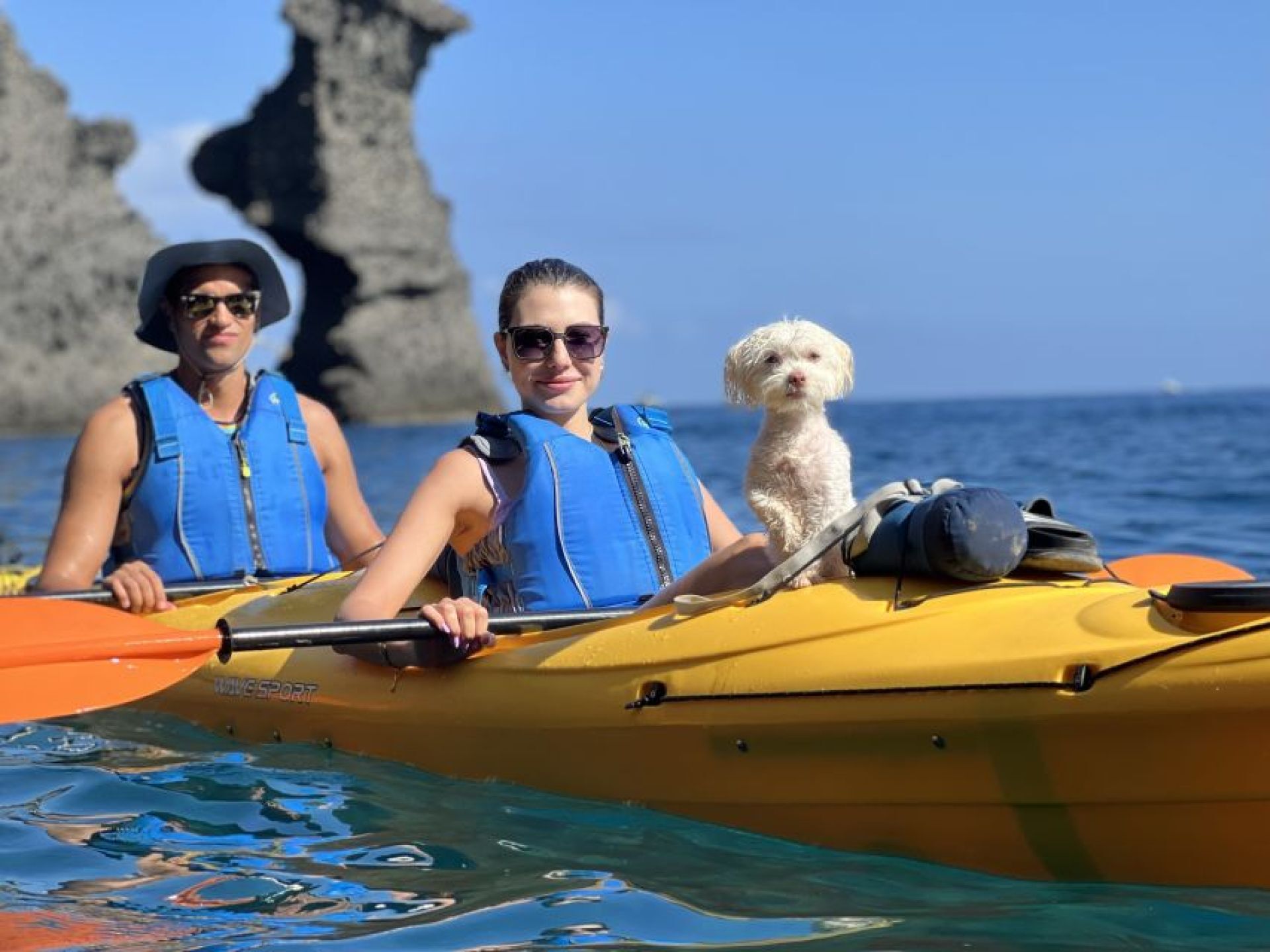 Santorini Sea Caves Kayak Trip With Snorkeling And Picnic | Greeka