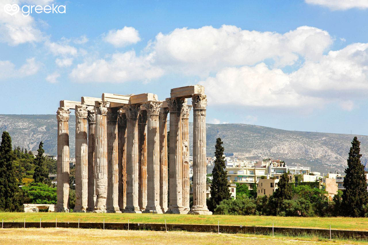 Athens ancient sites: The Temple of Olympian Zeus