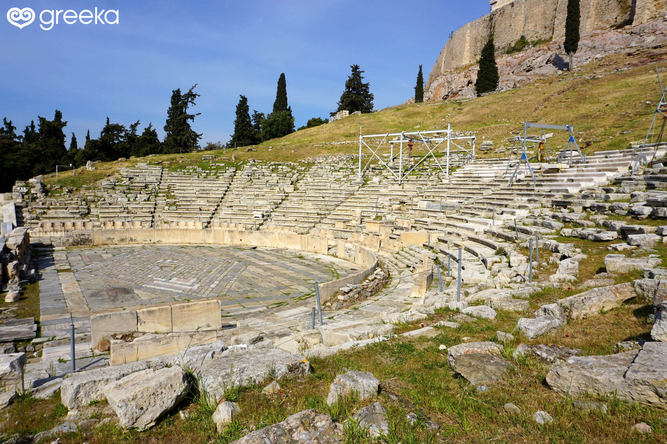 Dionysus Theatre In Athens Greece Greeka